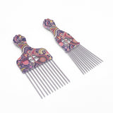YTS – AC201 – AFRO METAL TAIL COMB – BIG/SMALL