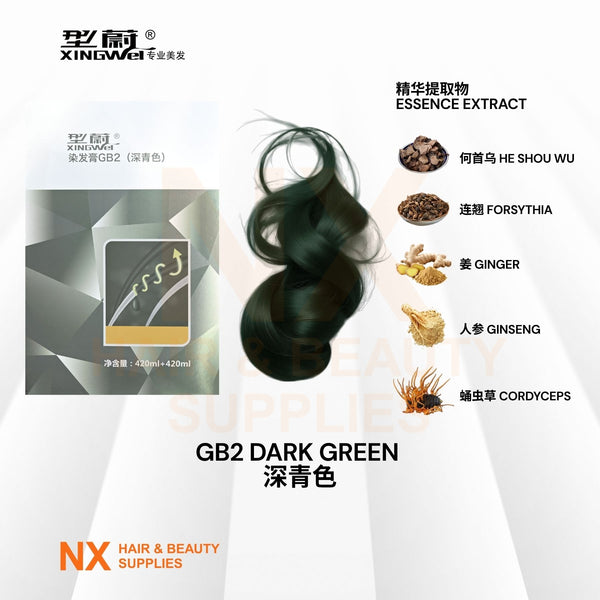 XINGWEI DISHIROU – Natural Hair Dye 420ml + 420ml - 2.0/GB2/GB5/GB7/4-77/5-77