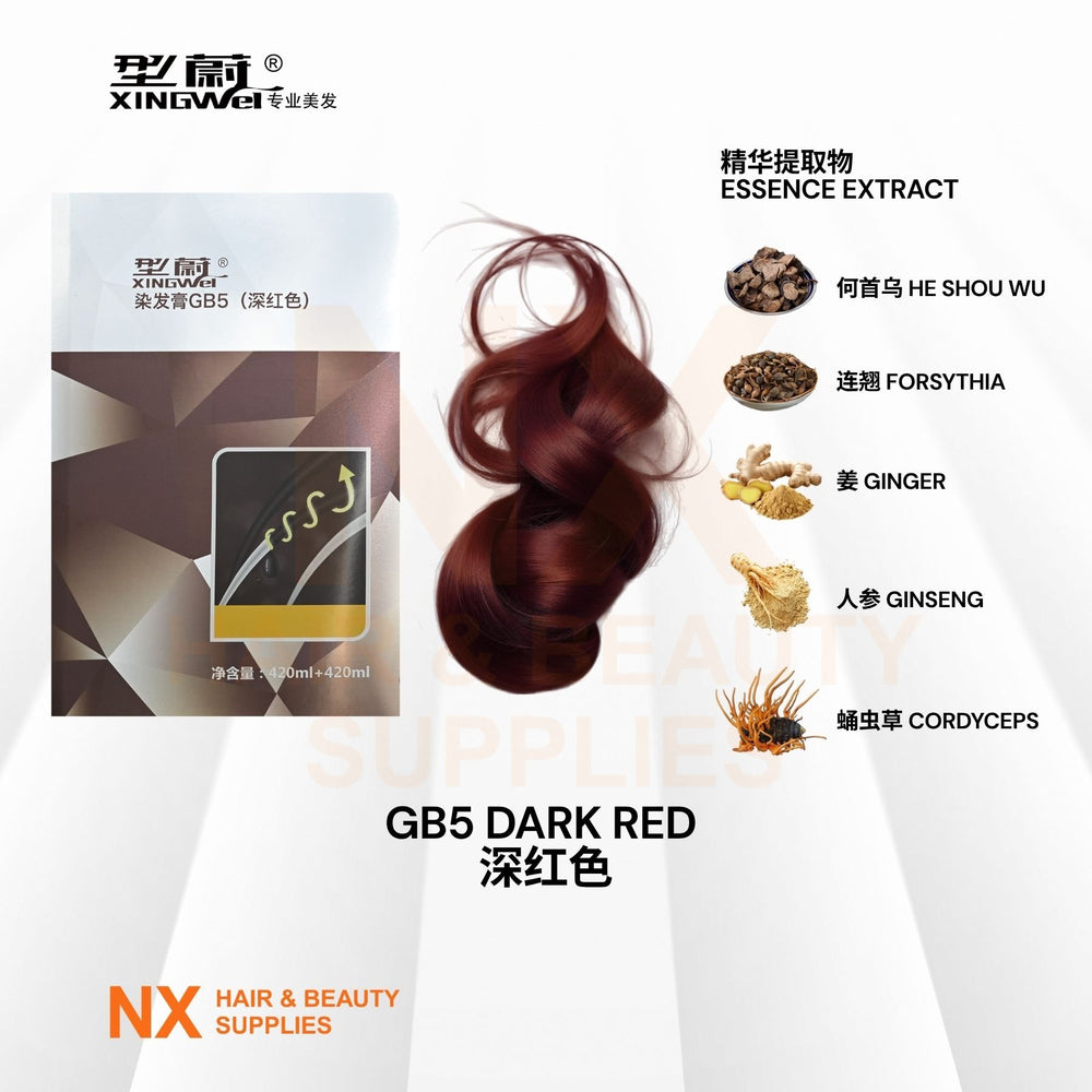 XINGWEI DISHIROU – Natural Hair Dye 420ml + 420ml - 2.0/GB2/GB5/GB7/4-77/5-77