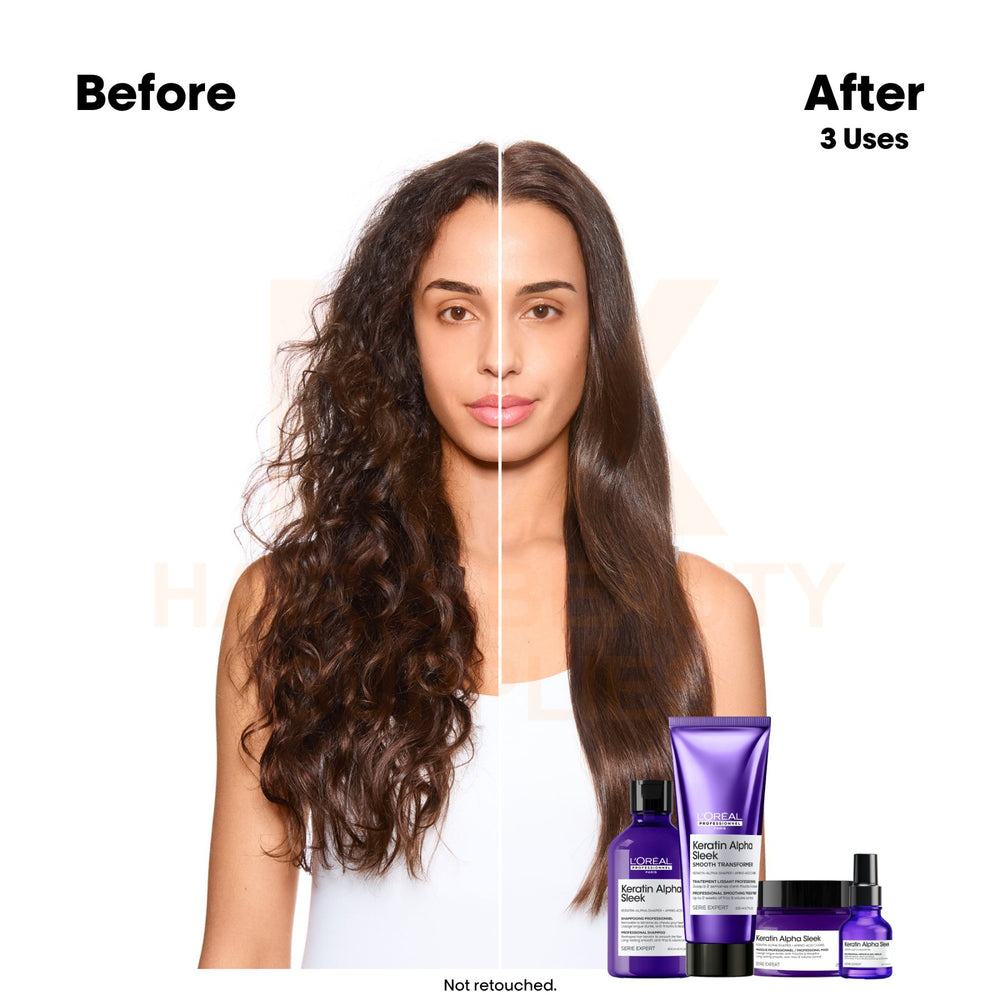 LOREAL - KERATIN ALPHA SLEEK SMOOTH TRANSFORMER - 200ML