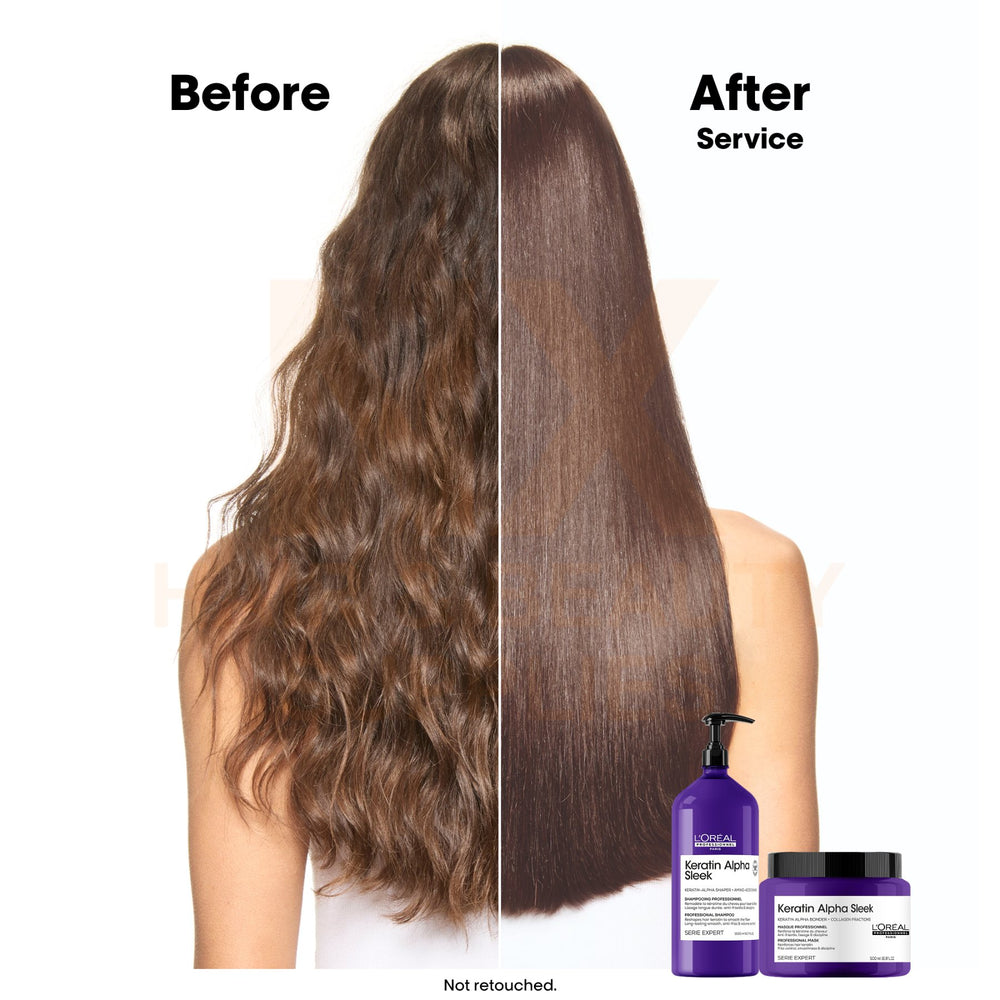 LOREAL - KERATIN ALPHA SLEEK SHAMPOO - 300ML