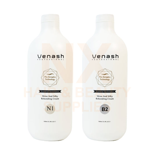 VENASH – SHINE AND SILKY REBONDING CREAM 1000ML X 2 (NORMAL HAIR)