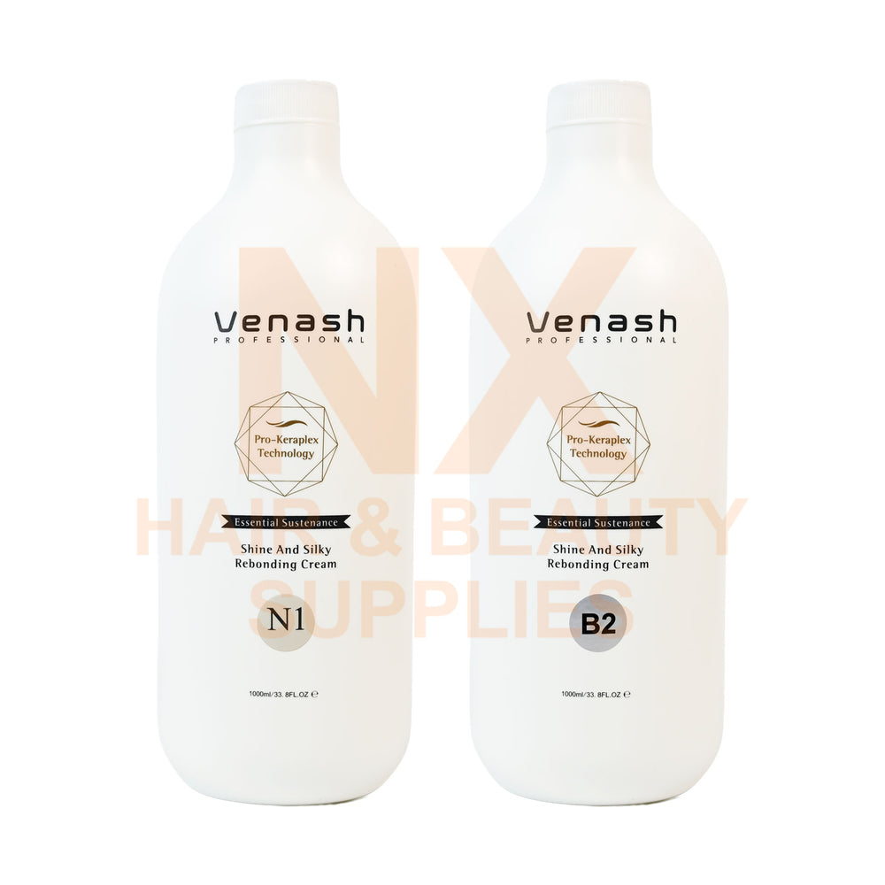 VENASH – SHINE AND SILKY REBONDING CREAM 1000ML X 2 (NORMAL HAIR)