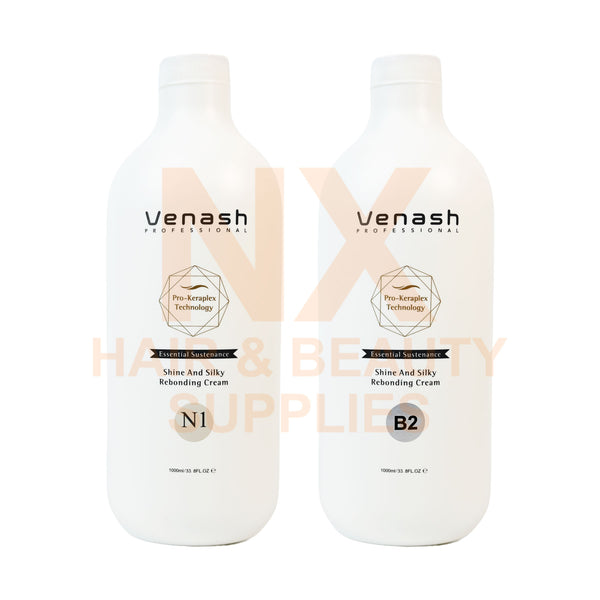 VENASH – SHINE AND SILKY REBONDING CREAM 1000ML X 2 (NORMAL HAIR)
