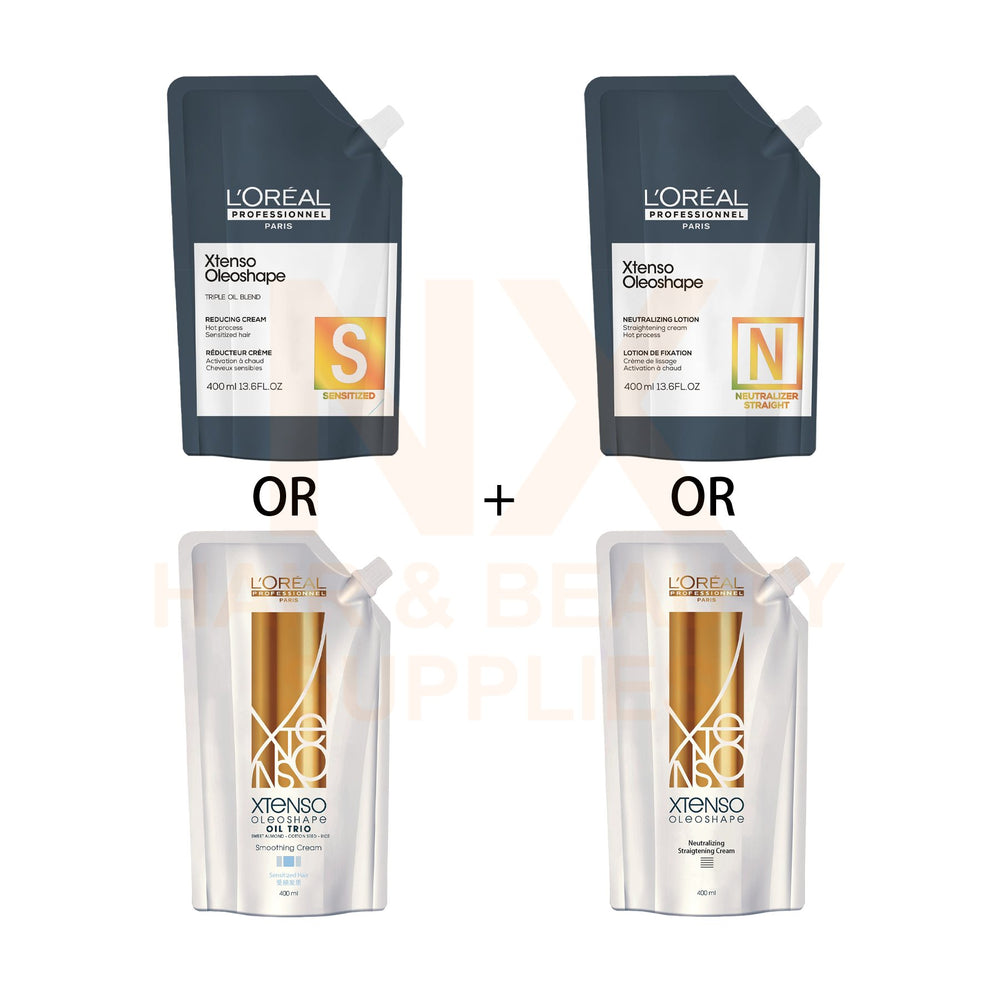 LOREAL - XTENSO REBONDING CREAM - 400ML X 2 (SET)