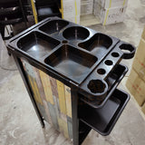 HM-008 - HAIR TROLLEY WITH WOOD DESIGN
