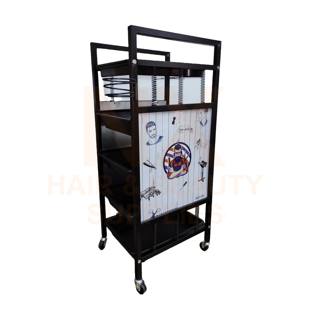 HM-074 - HAIR TROLLEY WITH BARBER DESIGN