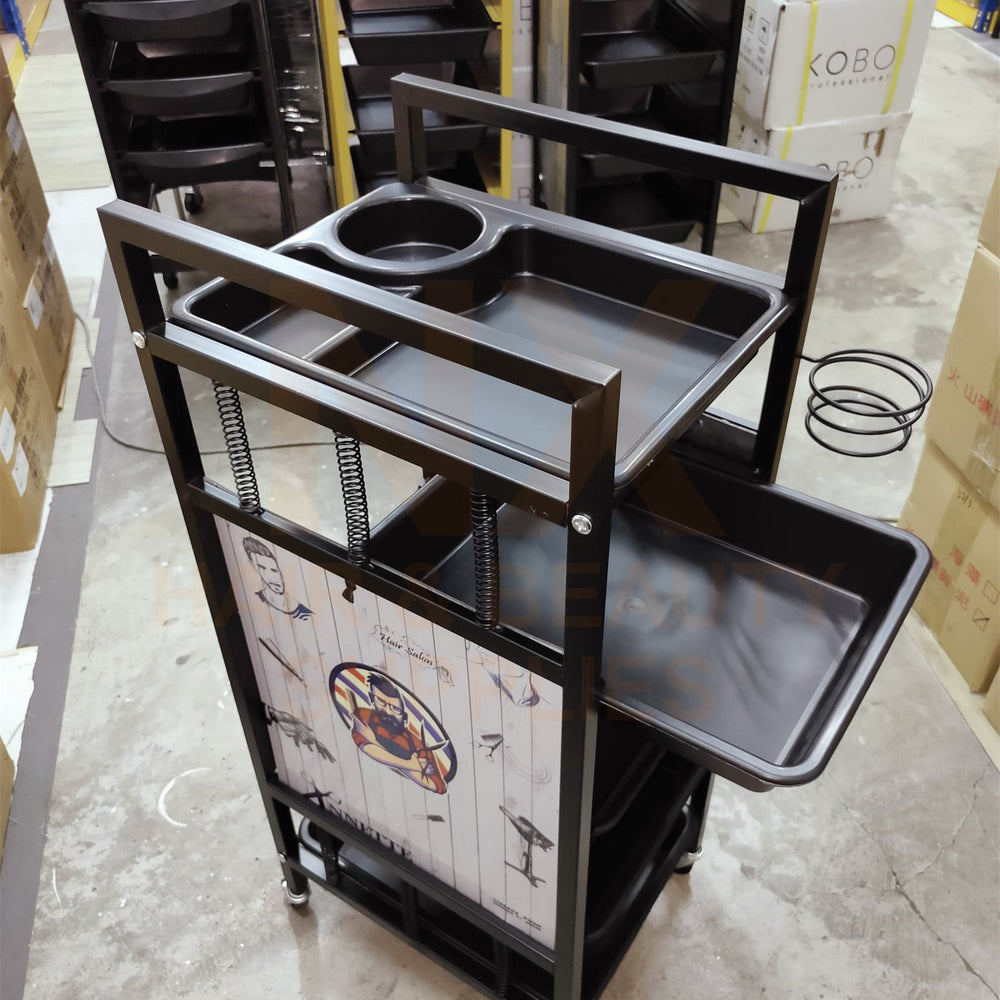HM-074 - HAIR TROLLEY WITH BARBER DESIGN