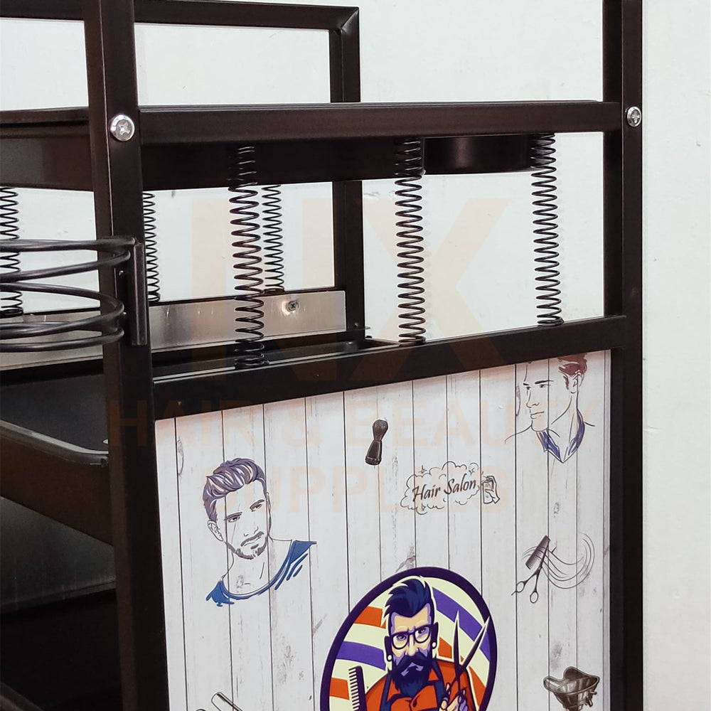 HM-074 - HAIR TROLLEY WITH BARBER DESIGN
