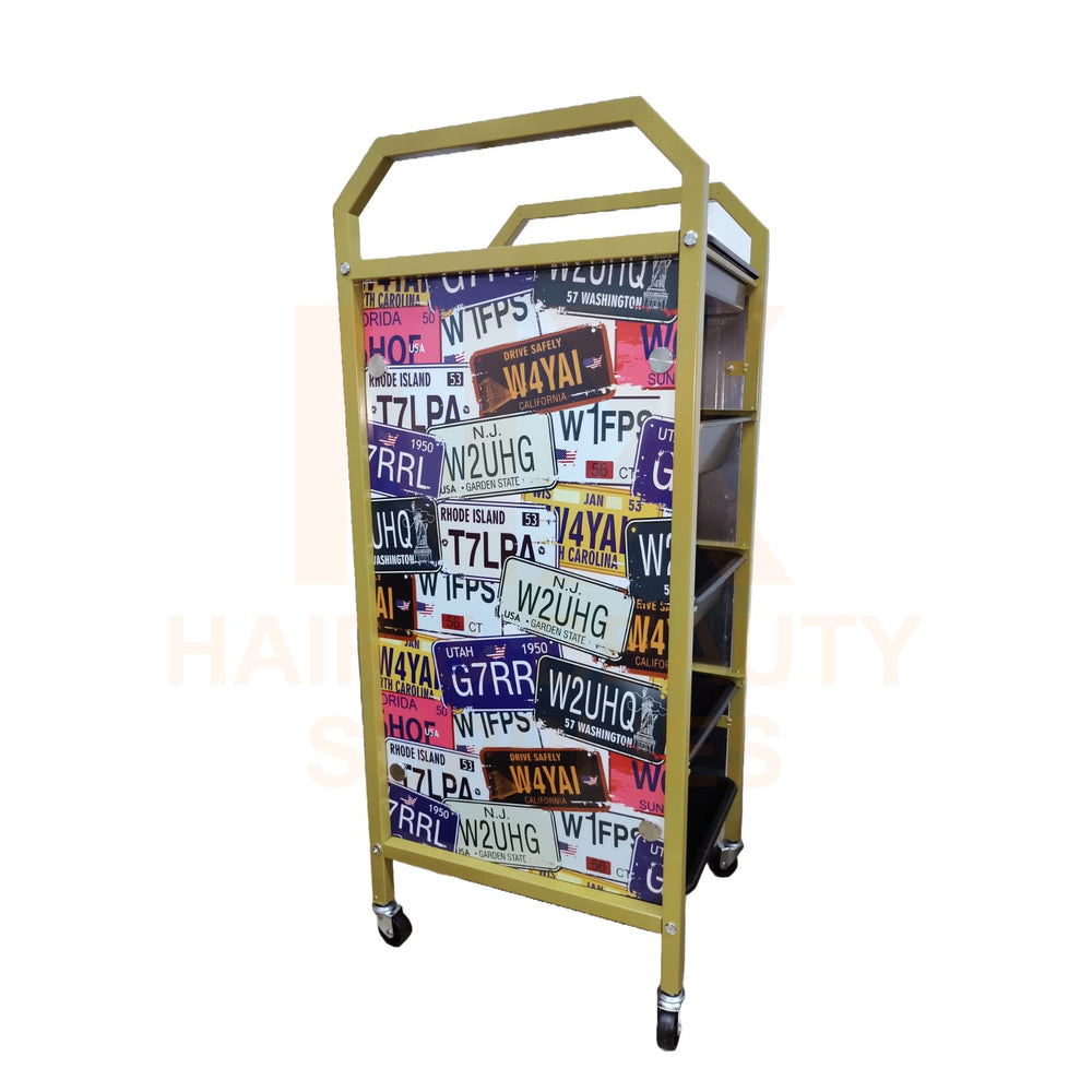 HM-703 - HAIR TROLLEY WITH CARPLATE DESIGN
