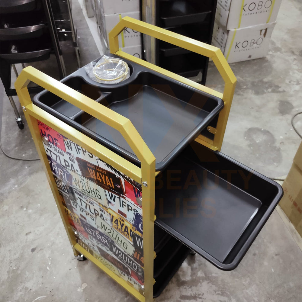 HM-703 - HAIR TROLLEY WITH CARPLATE DESIGN