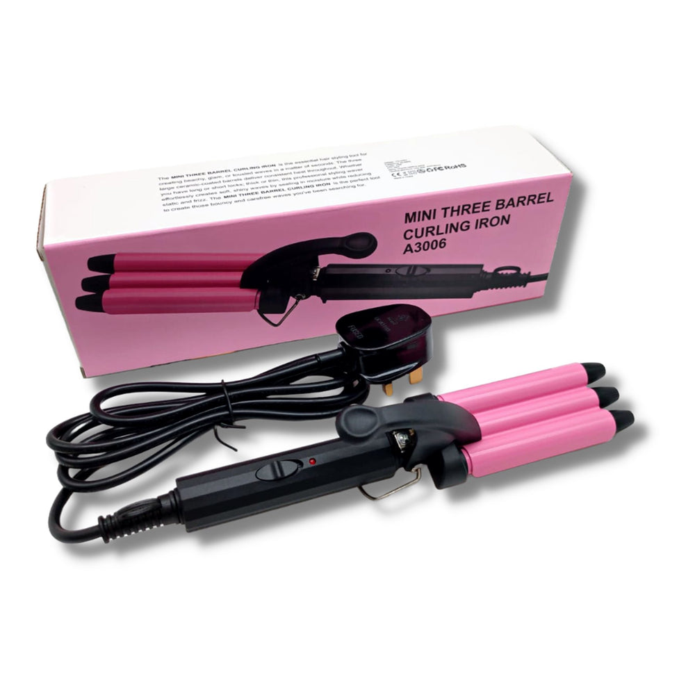 XD–A3006 MINI 3 BARREL CURLING IRON