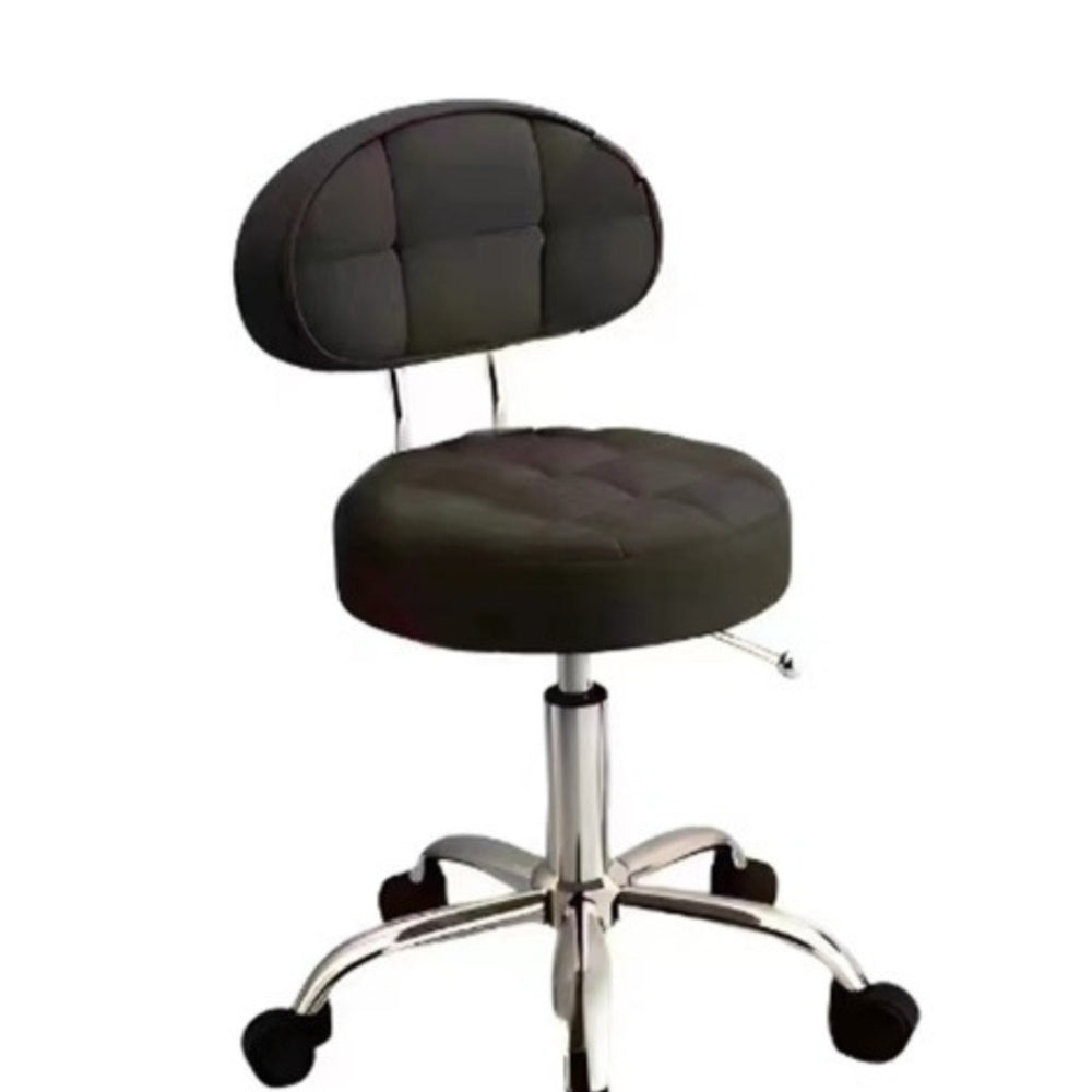 XF – 014 STOOL WITH BACK CUSHION (BLACK)