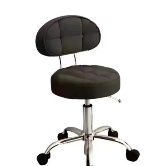 XF – 014 STOOL WITH BACK CUSHION (BLACK)