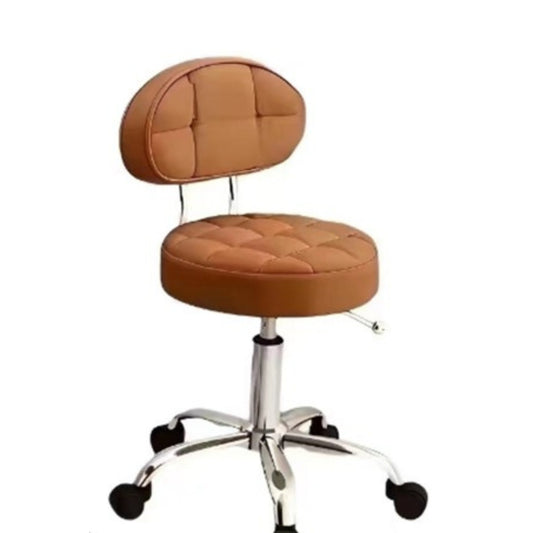 XF – 017 STOOL WITH BACK CUSHION (BROWN)