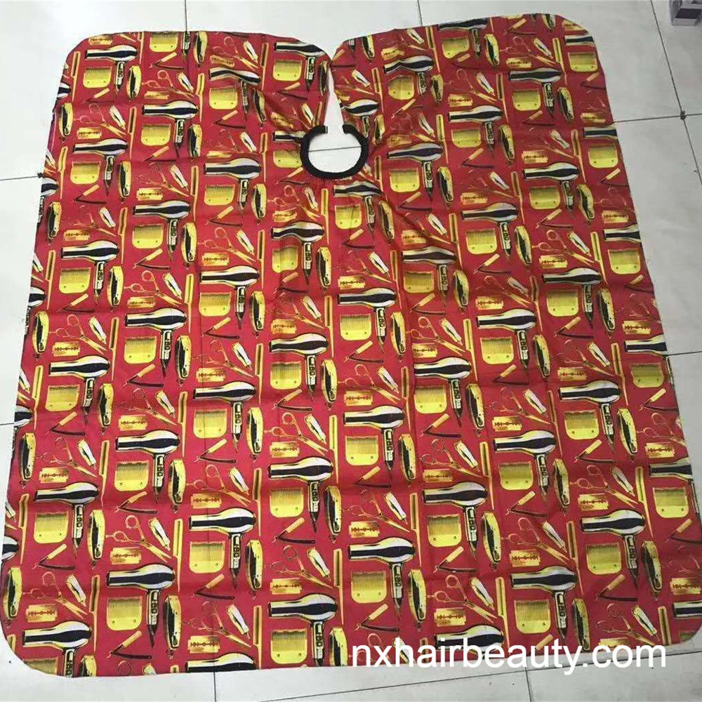 JX AD CUTTING CAPE – BARBER DESIGN (GOLD ICON)