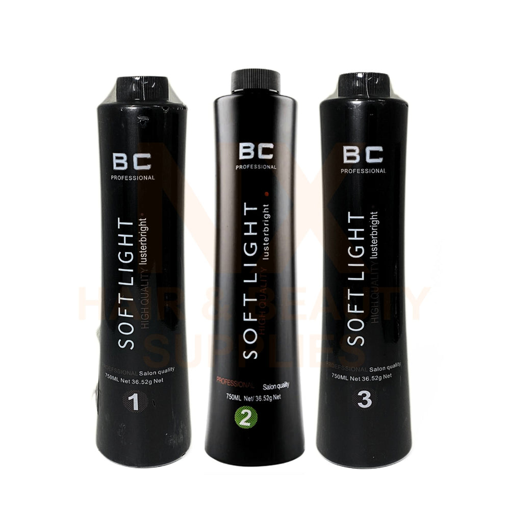 BC KERATIN - SOFT LIGHT SET - 750ML X 3'S (BLACK BOTTLE)