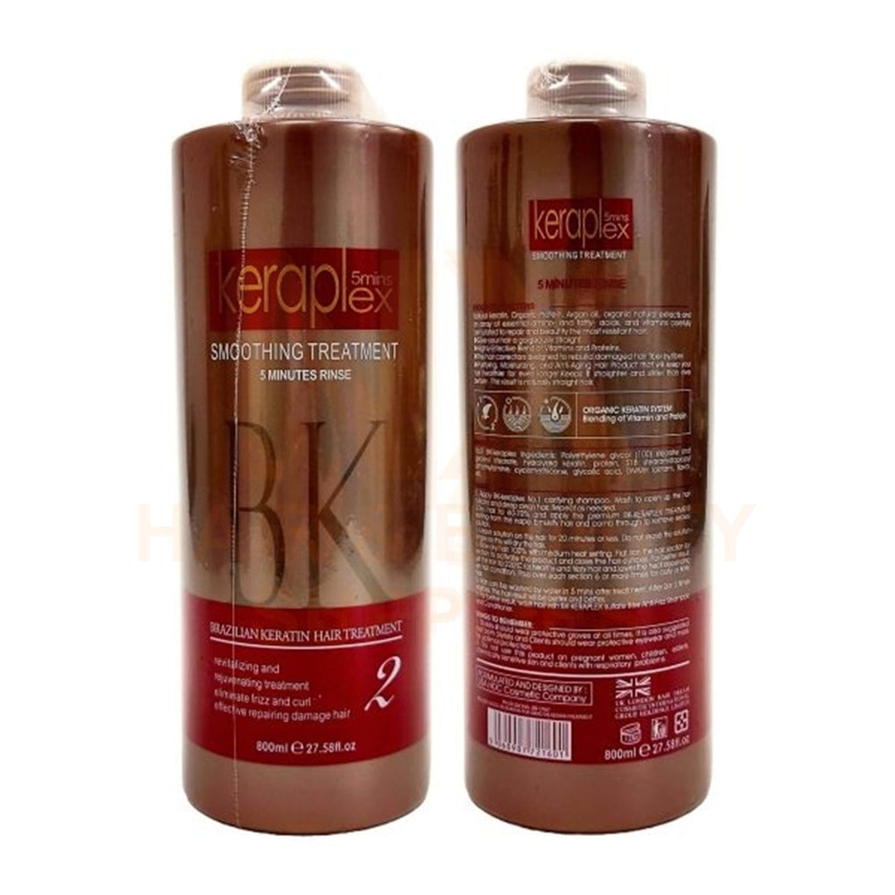 BK – 5MINS KERAPLEX HAIR TREATMENT SET – 800ML X 3’S