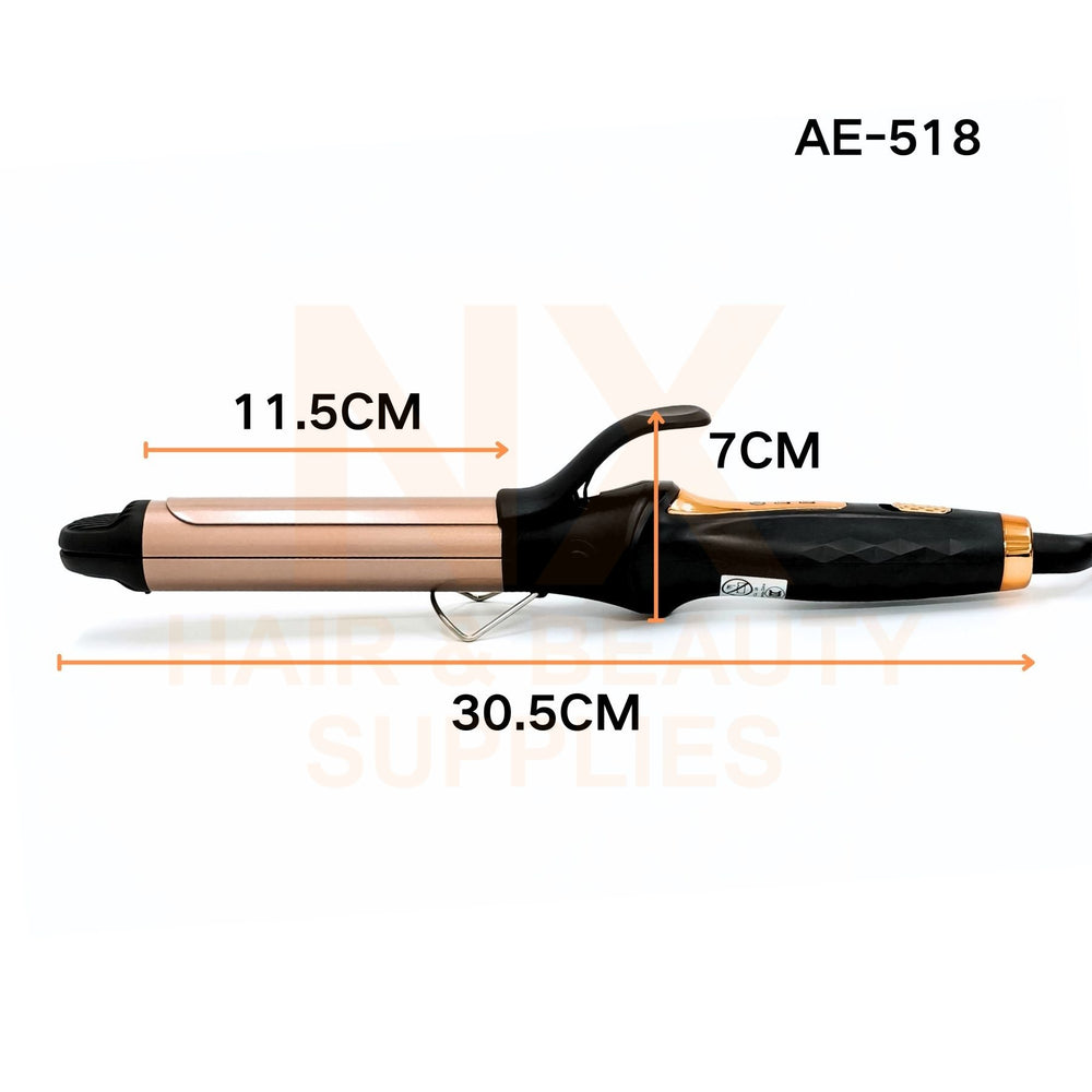 CHAIER - AE-518 - 2-IN-1 CURLING IRON - BLACK
