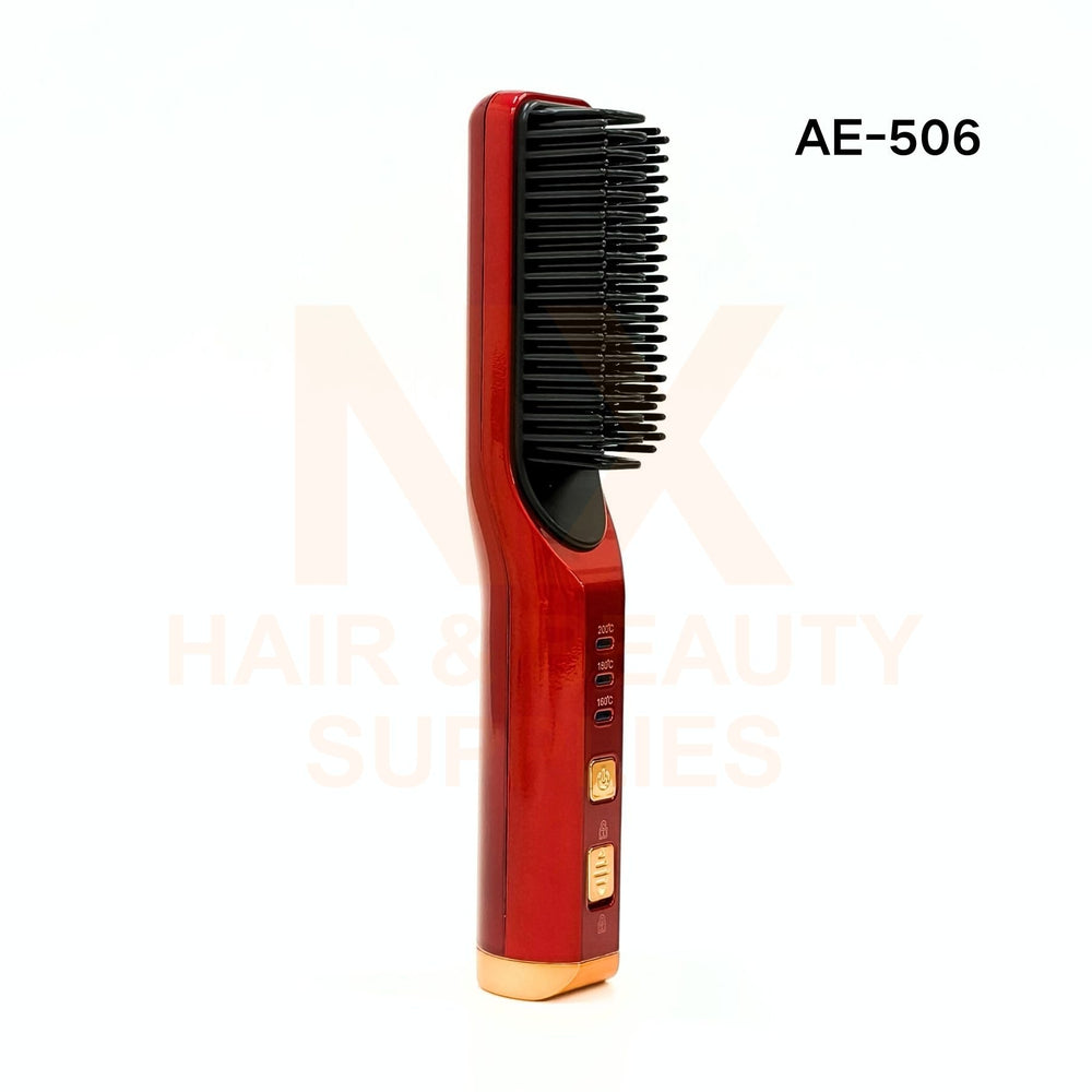 CHAIER - AE-506 - HAIR STRAIGHTENER COMB - RED