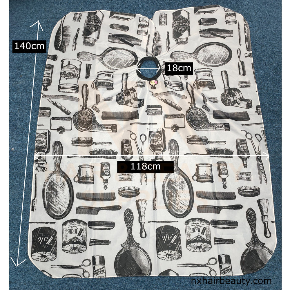 JX – CUTTING CAPE BARBER DESIGN – BLACK