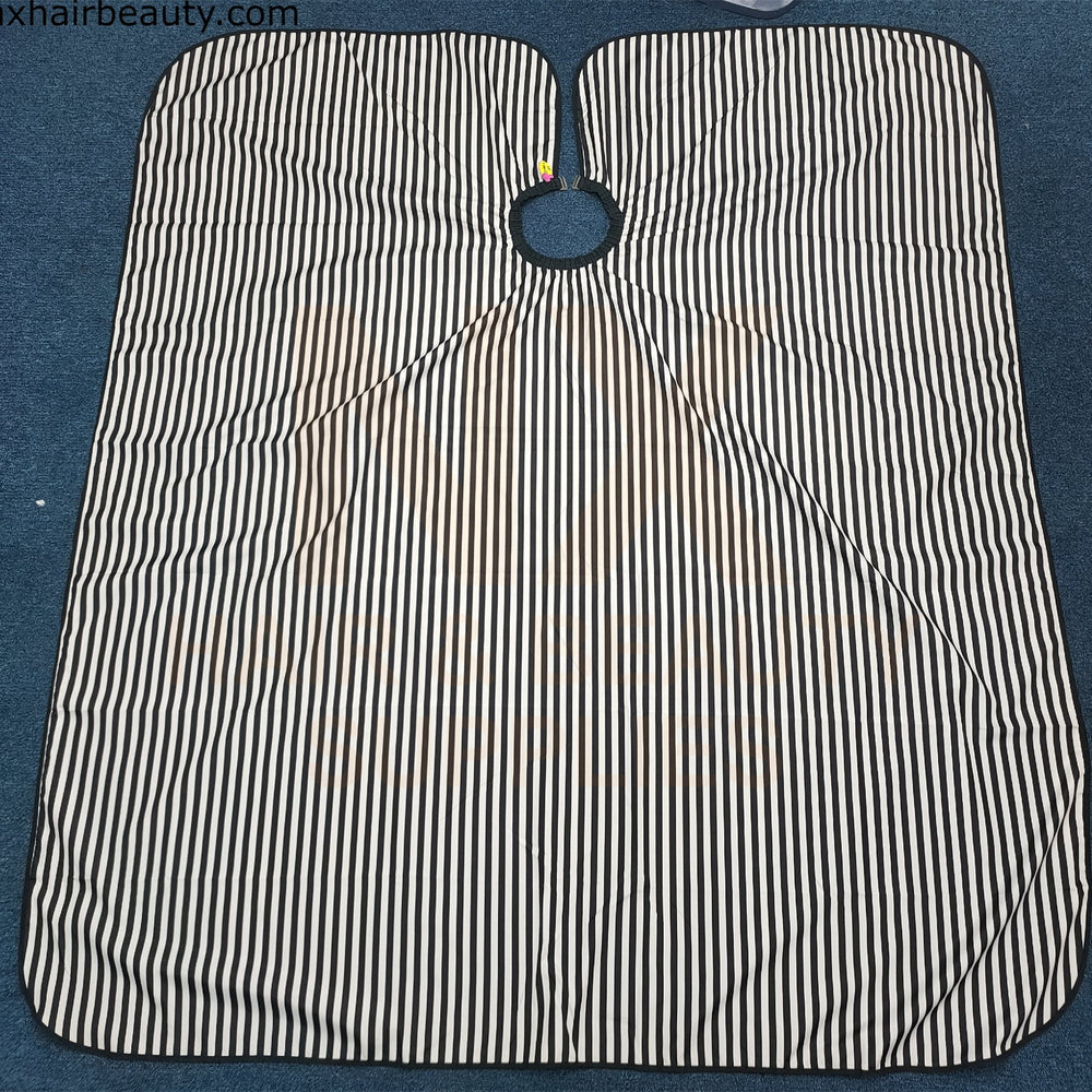 Cutting Cape White / Black Stripe