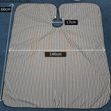 Cutting Cape White / Black Stripe