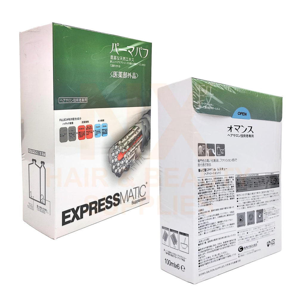 EXPRESSMATIC - HOT PERM LOTION 6X100ML + CREAM 1000ML