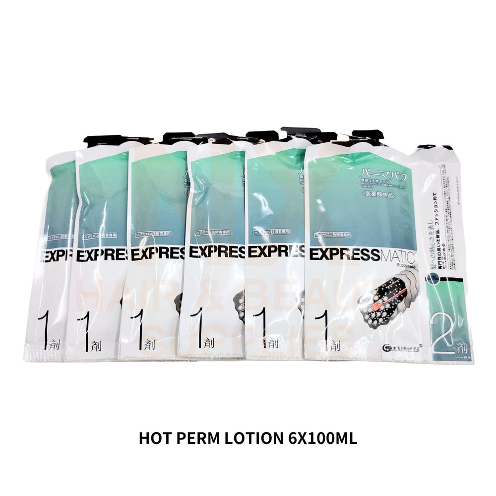 EXPRESSMATIC - HOT PERM LOTION 6X100ML + MILK 1000ML