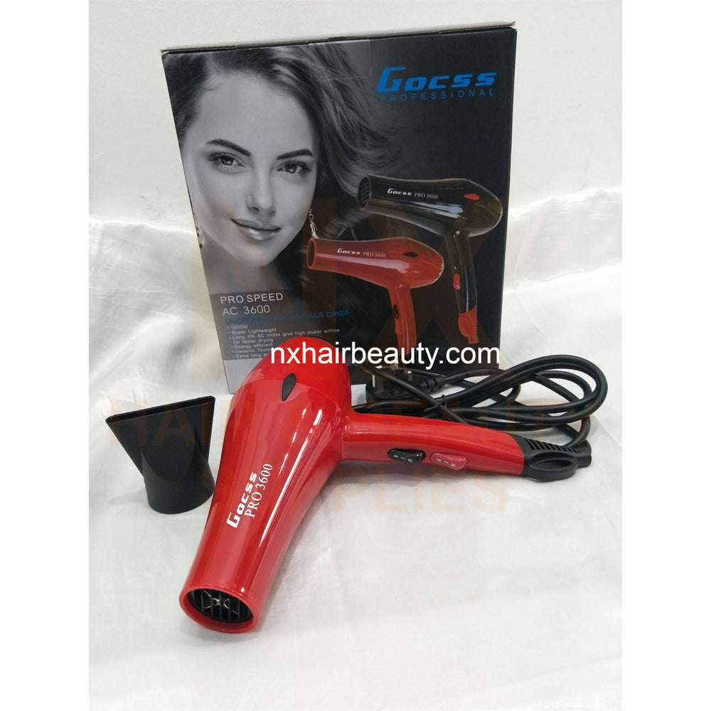 GOCSS - AC3600 - HAIR DRYER (RED)