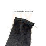 HAIR EXTENSION – 2 CLIPS #1B