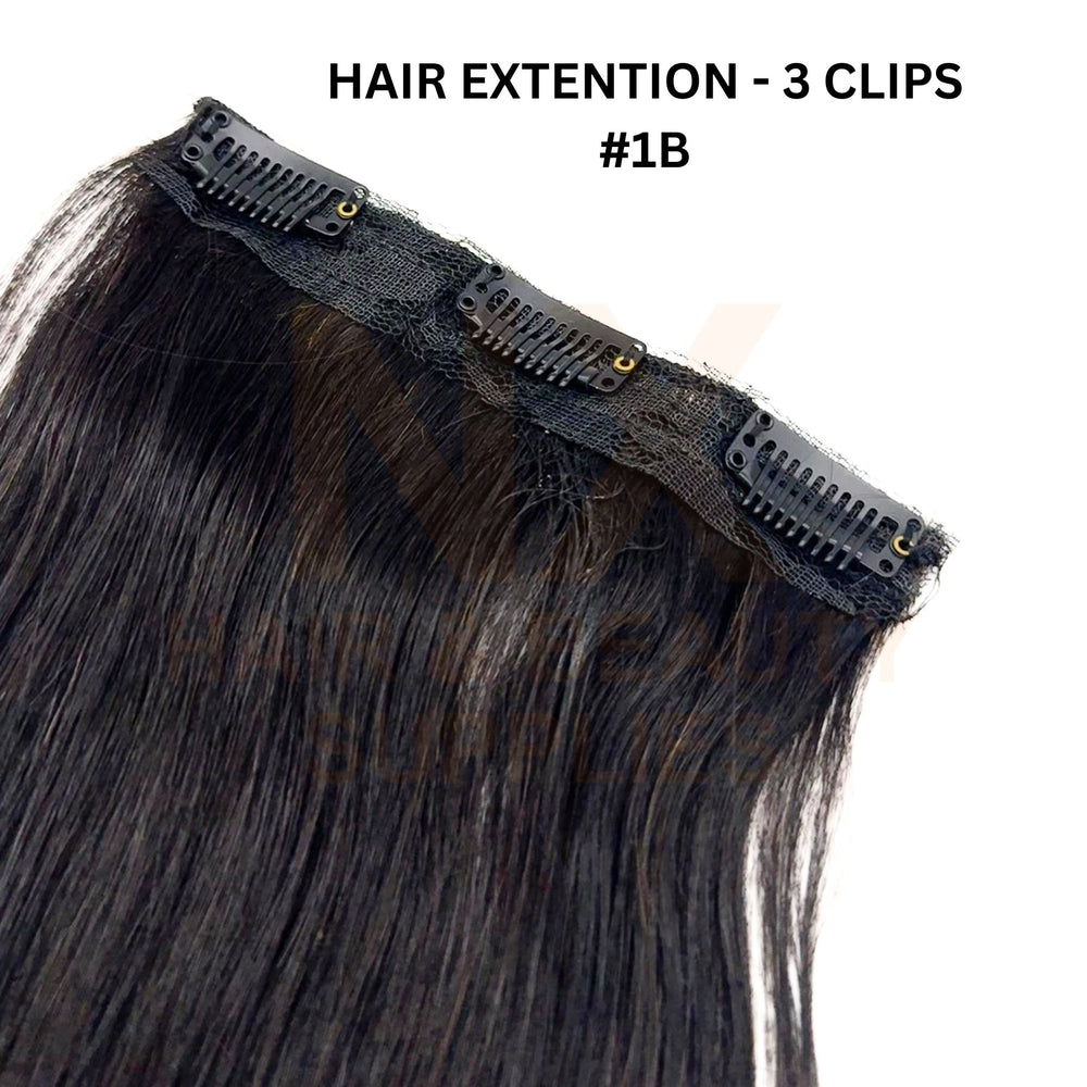 HAIR EXTENSION – 3 CLIPS #1B