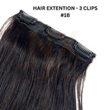 HAIR EXTENSION – 3 CLIPS #1B