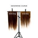 HAIR EXTENSION 60CM/65CM – 5 CLIPS (80g/100g) #4