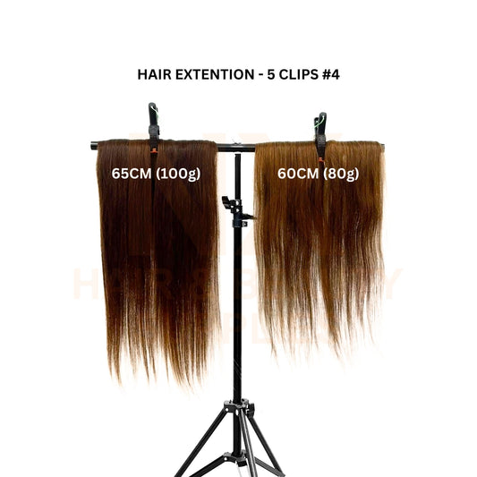 HAIR EXTENSION 60CM/65CM – 5 CLIPS (80g/100g) #4
