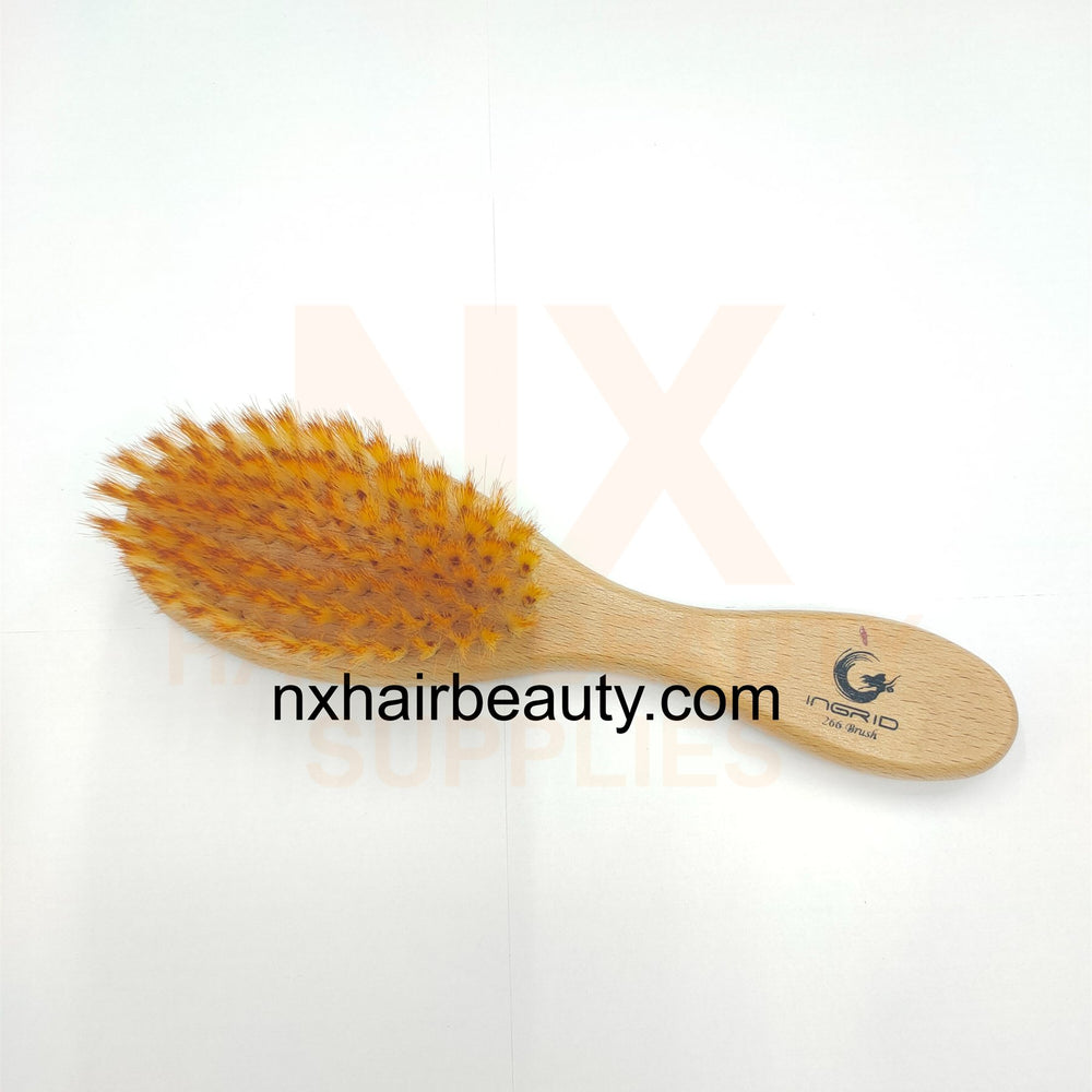 IGD - C-266 - GOLD WOOD BARBER BRUSH