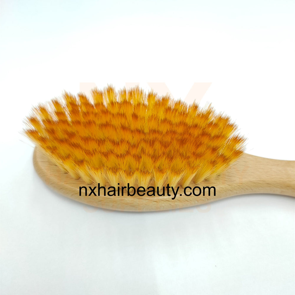 IGD - C-266 - GOLD WOOD BARBER BRUSH