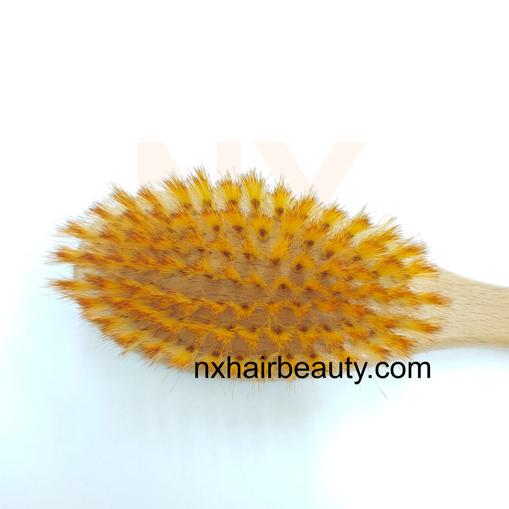 IGD - C-266 - GOLD WOOD BARBER BRUSH