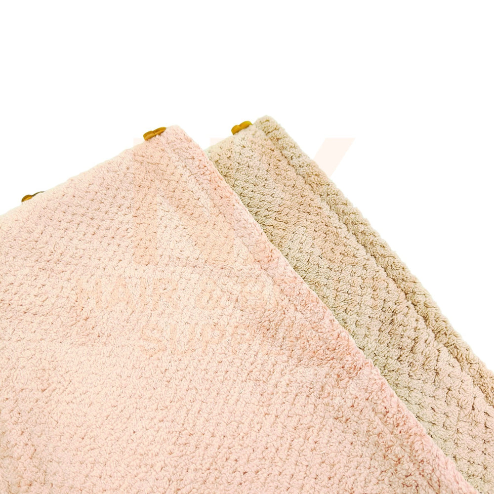JX – DOUBLE DRY CAP – 25X65CM (EXTRA THICK) (PINK/BROWN)
