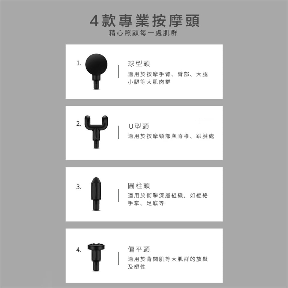 JX – MASSAGE GUN (5IN1)