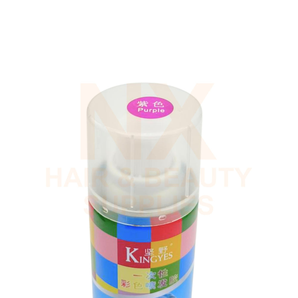 KINGYES – HAIR COLOR SPRAY 120ML – FIRE RED/PURPLE