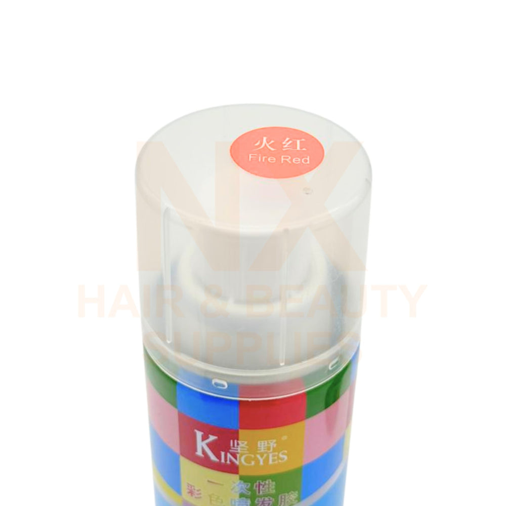 KINGYES – HAIR COLOR SPRAY 120ML – FIRE RED/PURPLE