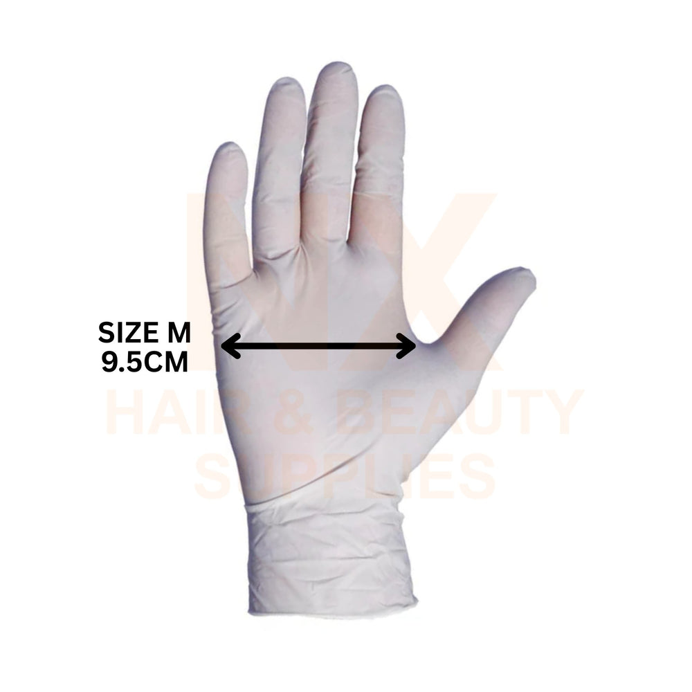 IVISION - LATEX HAND GLOVE 6M -100PCS - M (MARCON)