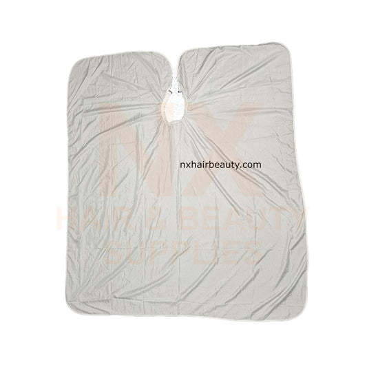 Plain Cutting Cape With Hook (White)