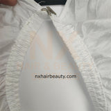 Plain Cutting Cape With Hook (White)