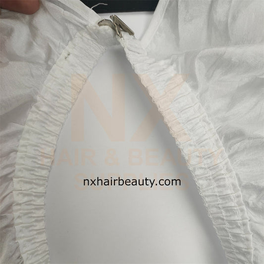 Plain Cutting Cape With Hook (White)