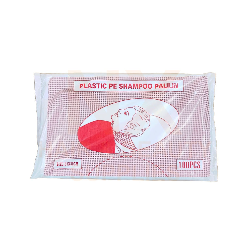 XD- PAULIN DISPOSABLE SHAMPOO CAPE - 100PCS (RED)