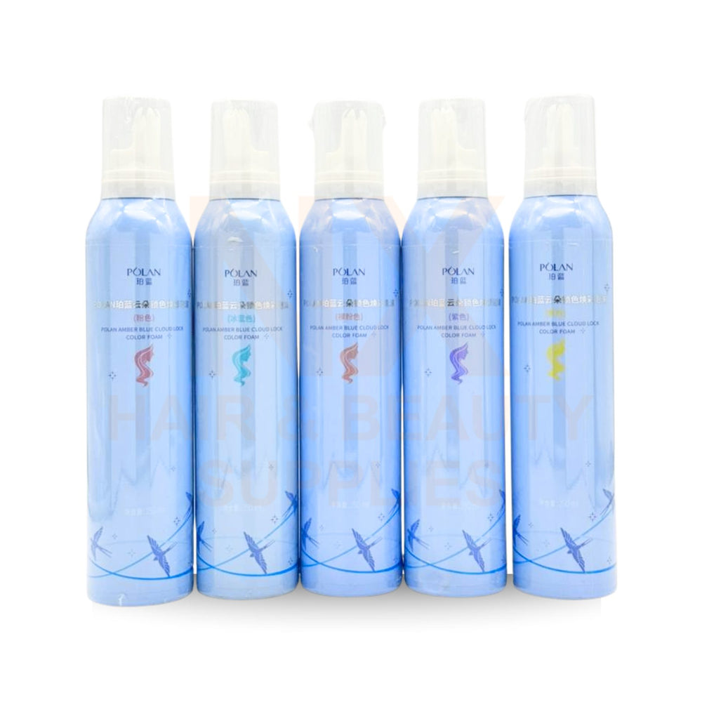 JX – POLAN COLOR FOAM – 250ML – YELLOW/PINK/PURPLE/ICE BLUE/NUDE PINK