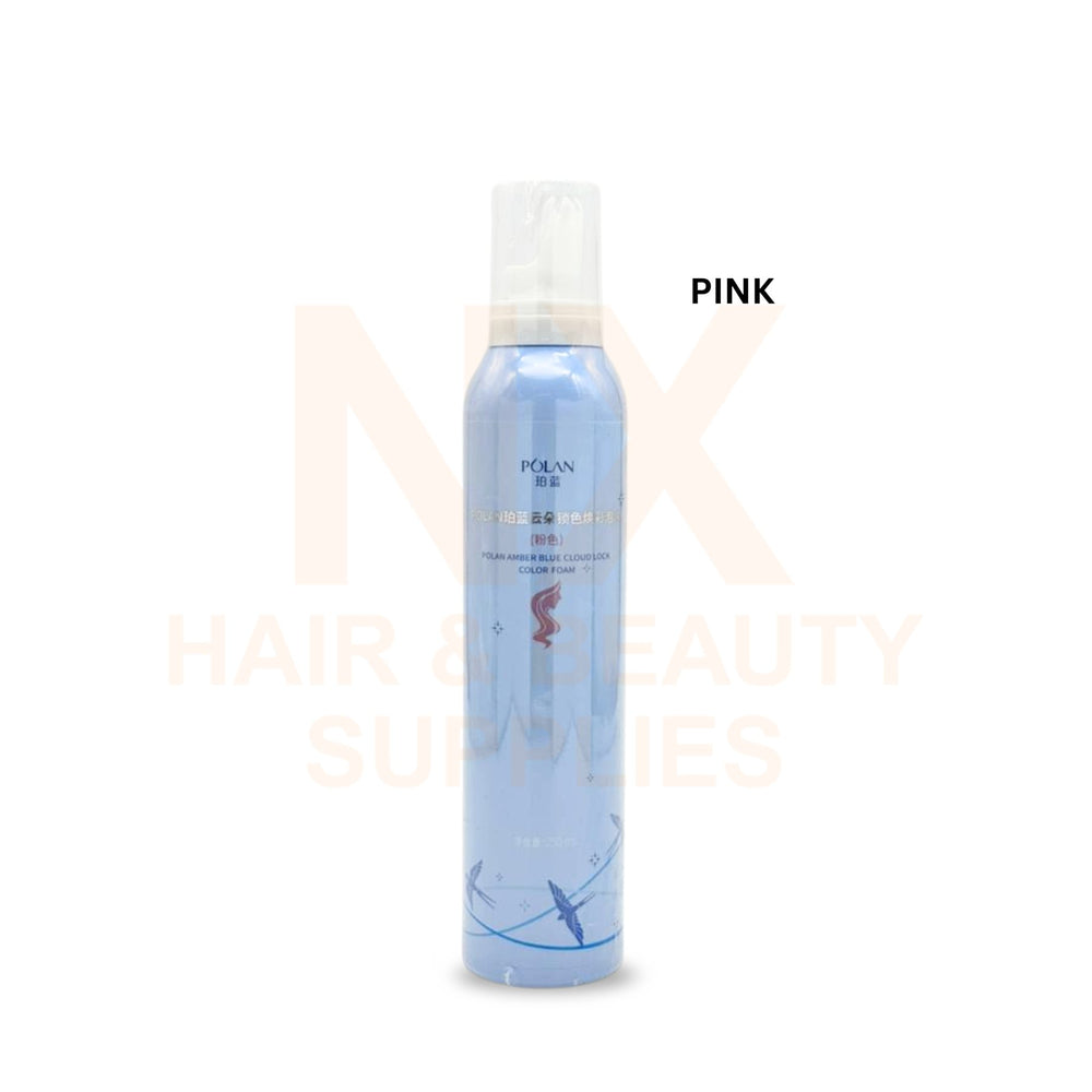 JX – POLAN COLOR FOAM – 250ML – YELLOW/PINK/PURPLE/ICE BLUE/NUDE PINK
