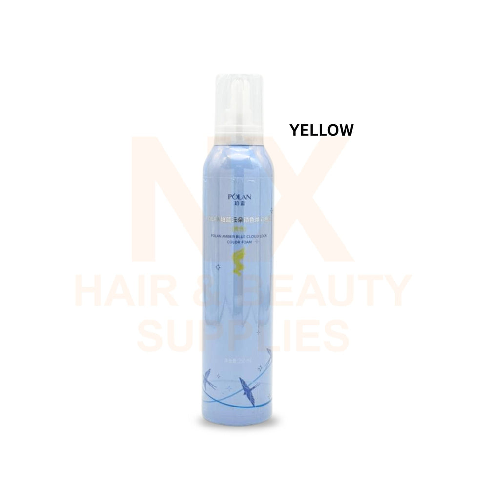 JX – POLAN COLOR FOAM – 250ML – YELLOW/PINK/PURPLE/ICE BLUE/NUDE PINK